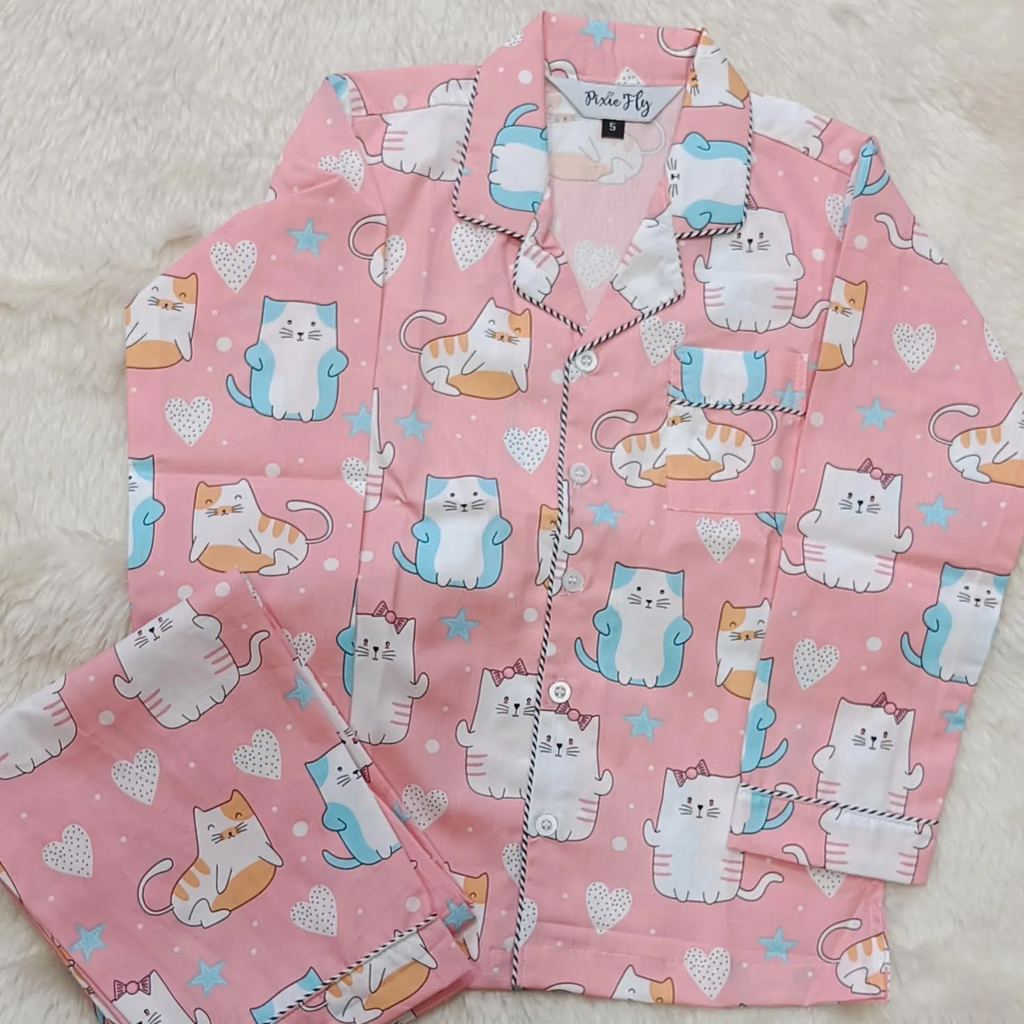 Adult Pyjama Set - Cats For Women
