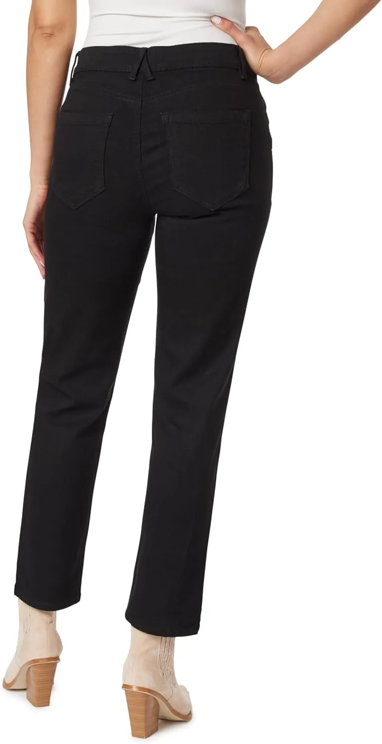 Angels Forever Young Women's Jeanie Lift Mid-Rise Straight Ankle Jeans