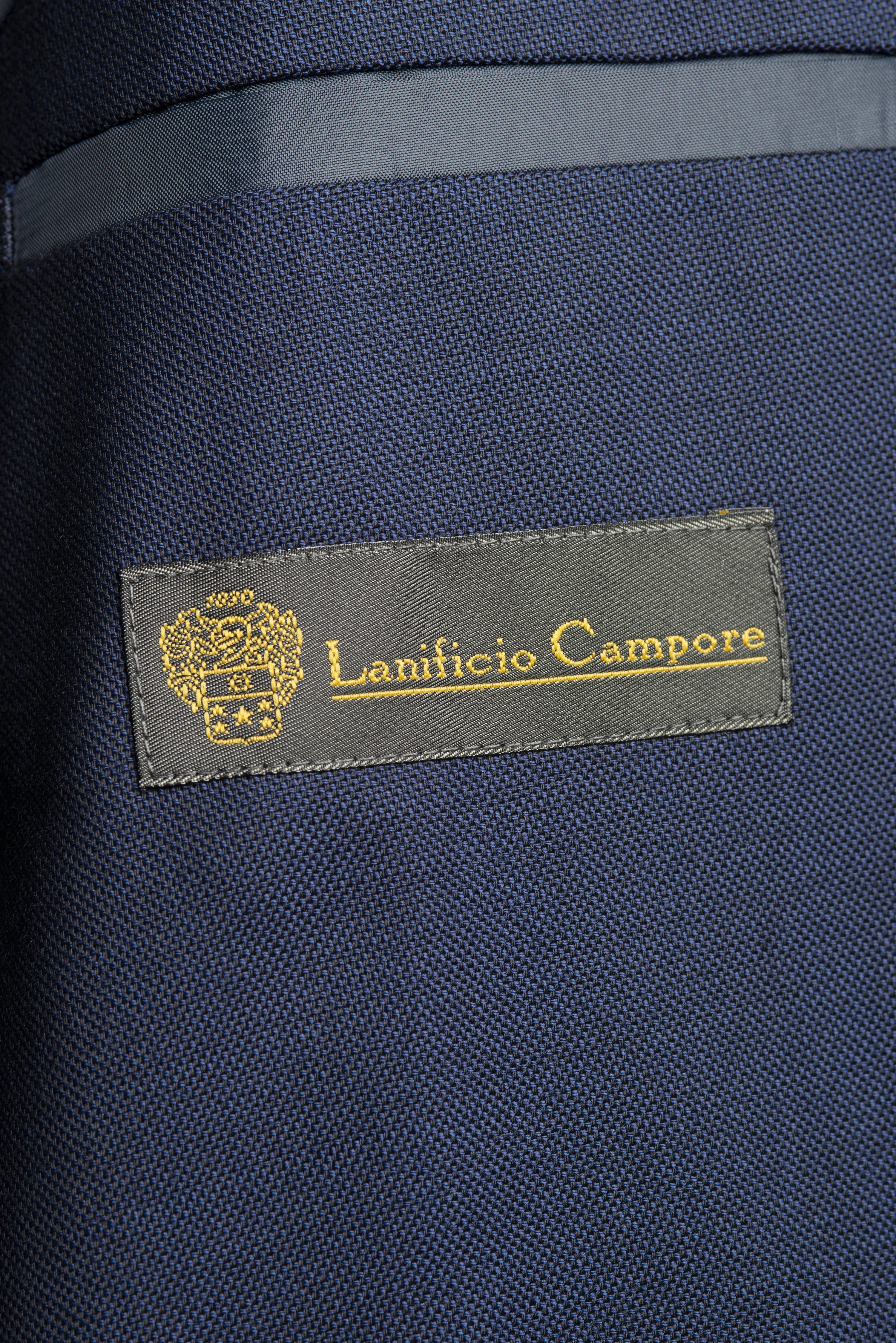Dark Blue "Classic" Cool Wool Blazer by Campore