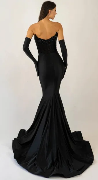 Jessica Angel - 2560 - Strapless Beaded Gown