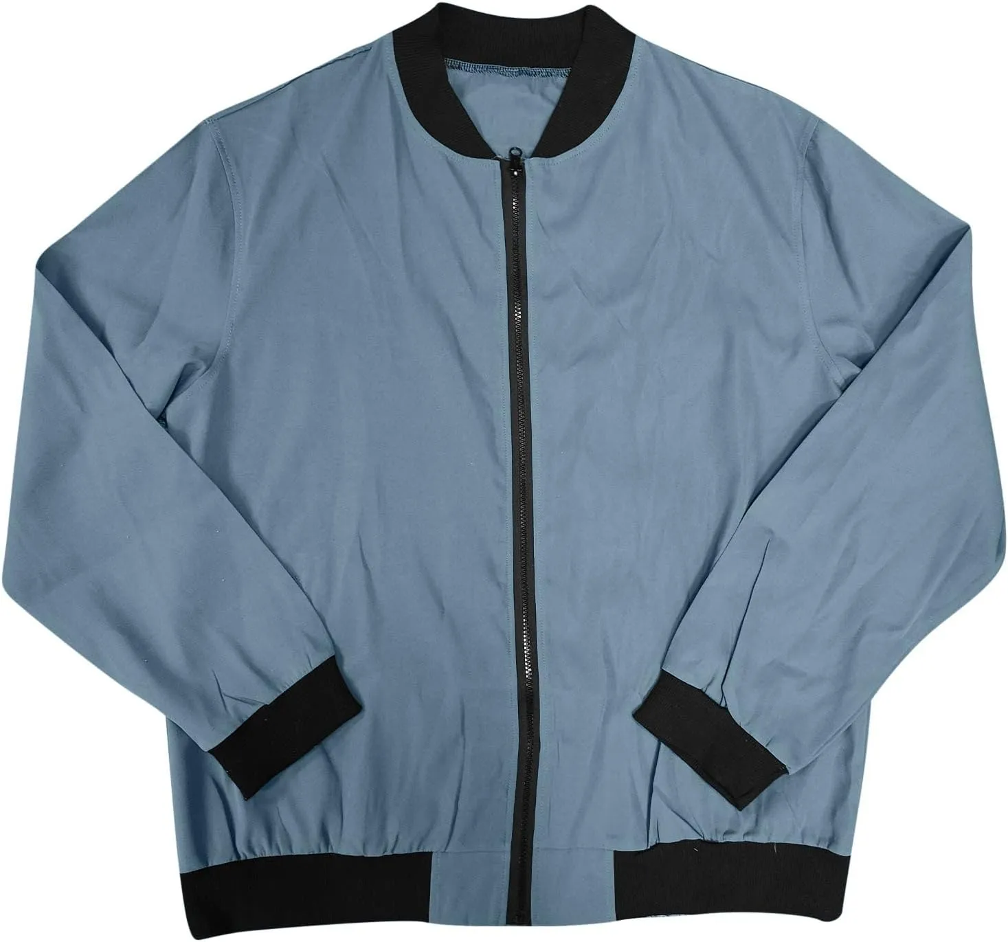 Men's Jackets Windproof Bomber Jacket Full Zip Winter Warm Padded Coats Light Weight Bomber Jacket with Pockets