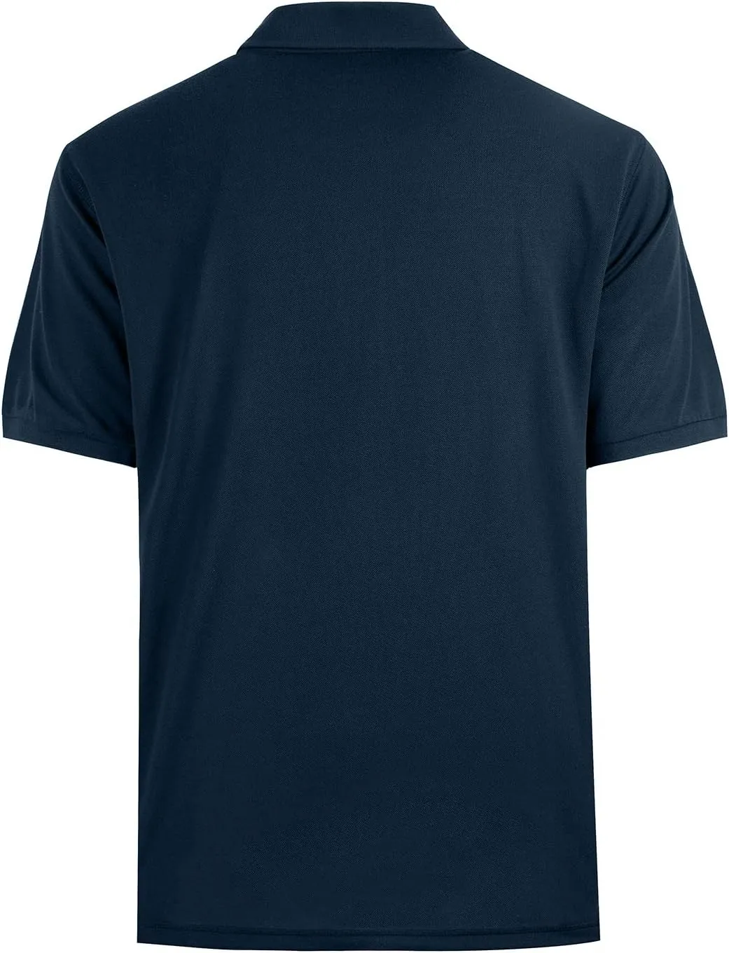 Men's Short Sleeve Polo Shirt Moisture Wicking Performance Dry Fit Golf Polo with Pocket
