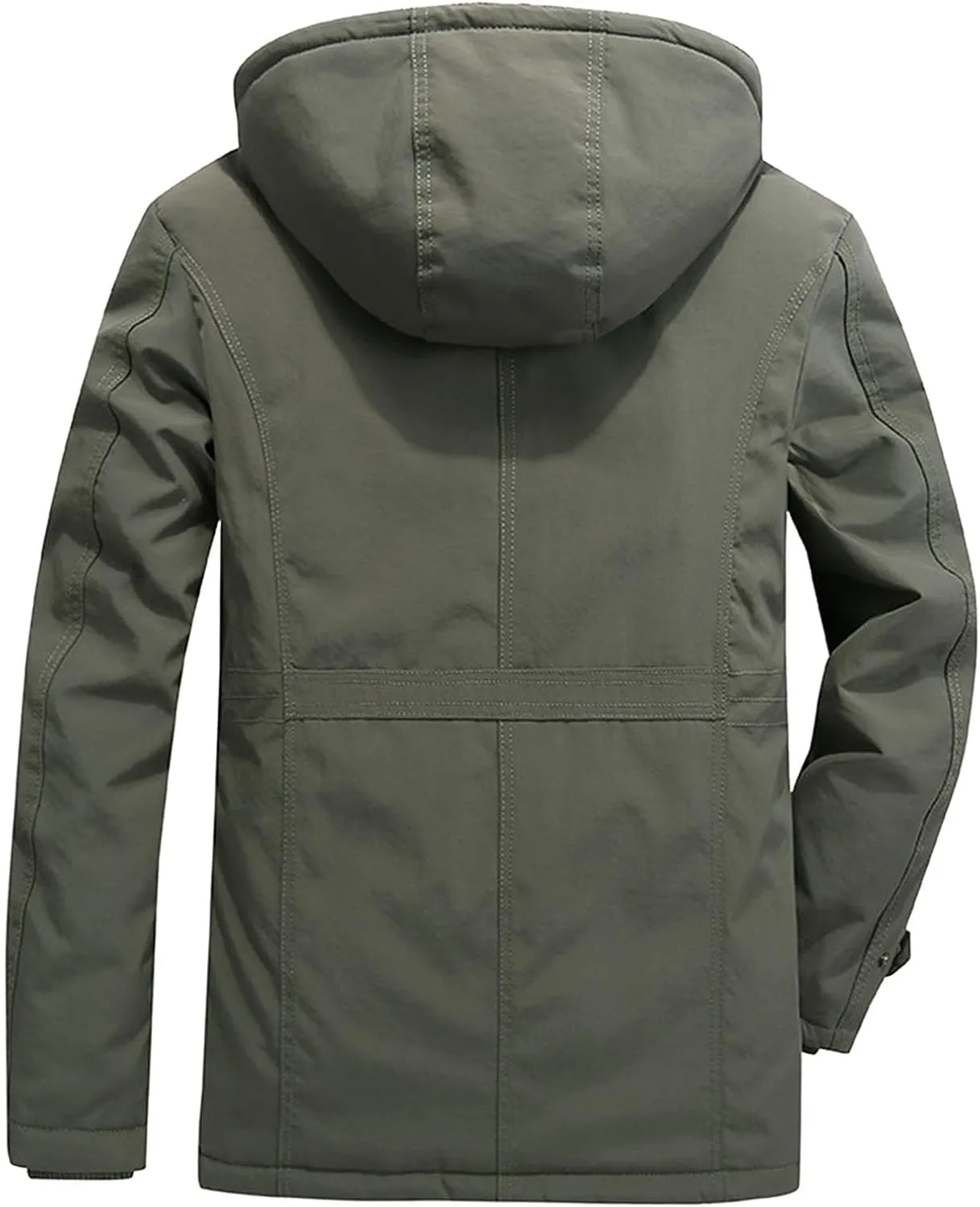 Men's Winter Thickened Warm Coat, Warm Fleece Wool, Loose Casual Cold- Jacket Soft Jacket Coat With Pockets
