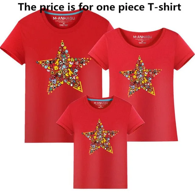Shop Animal Five-pointed Star T-shirt Set | Fashion Address
