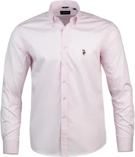 U.S. Polo Assn. Regular Fit Long Sleeve Button Down Dress Shirts for Men Wrinkle Free Long Sleeve Shirt Mens Formal Stretch