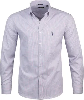 U.S. Polo Assn. Regular Fit Long Sleeve Button Down Dress Shirts for Men Wrinkle Free Long Sleeve Shirt Mens Formal Stretch