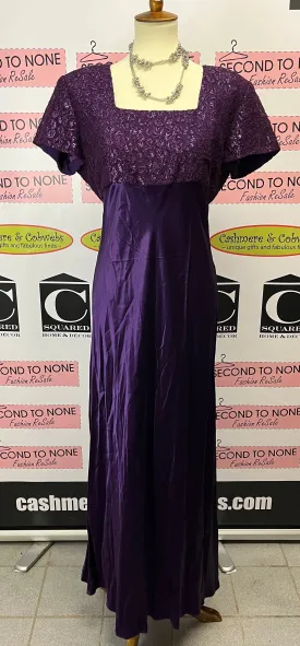 Vintage Cartise Plum Evening Gown (Size 14)