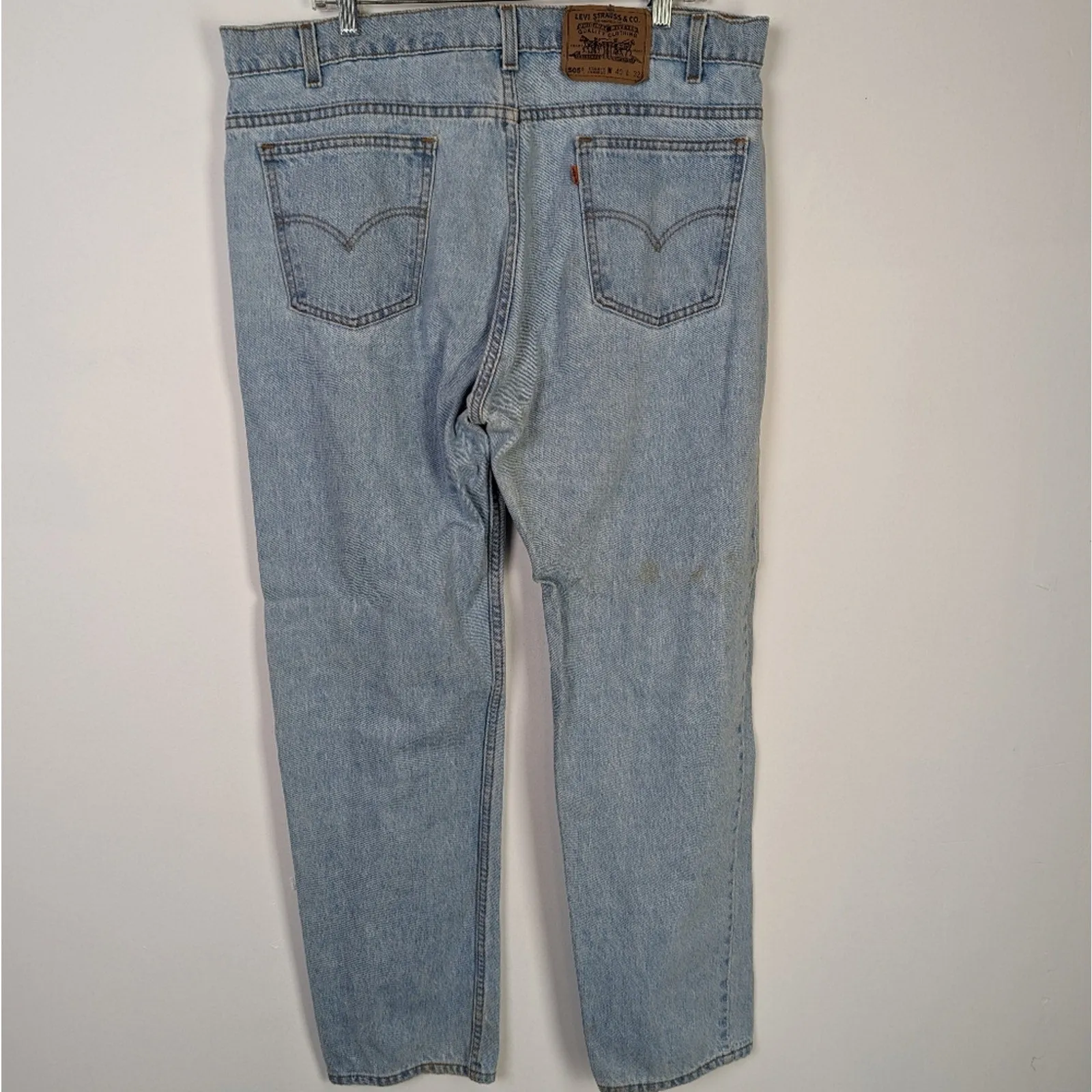 Vintage Levi's 505 Orange Tab Straight Leg Jeans 40 x 32
