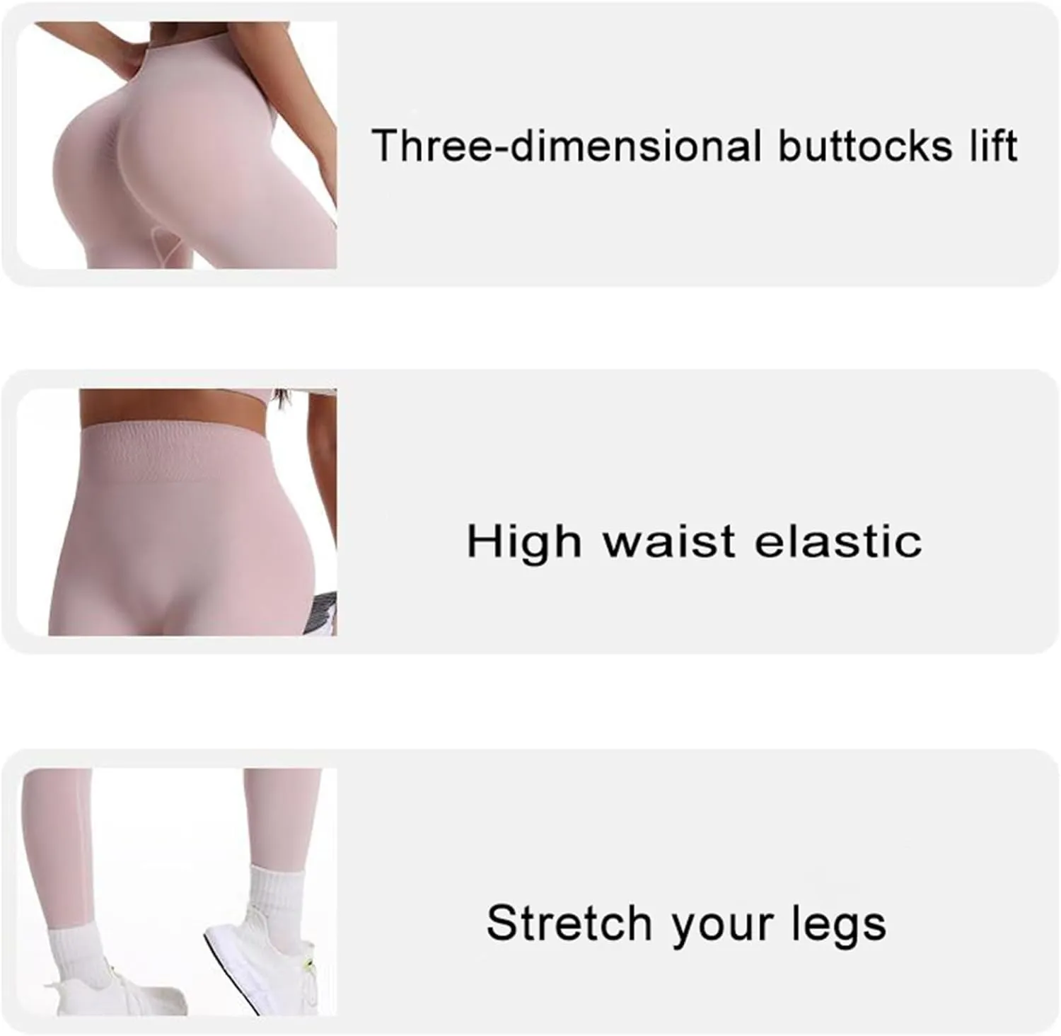 Wobbly Leggings, High Waisted Butt Lifting Side Pocket Shaping Training Leggings, High Waisted Pants