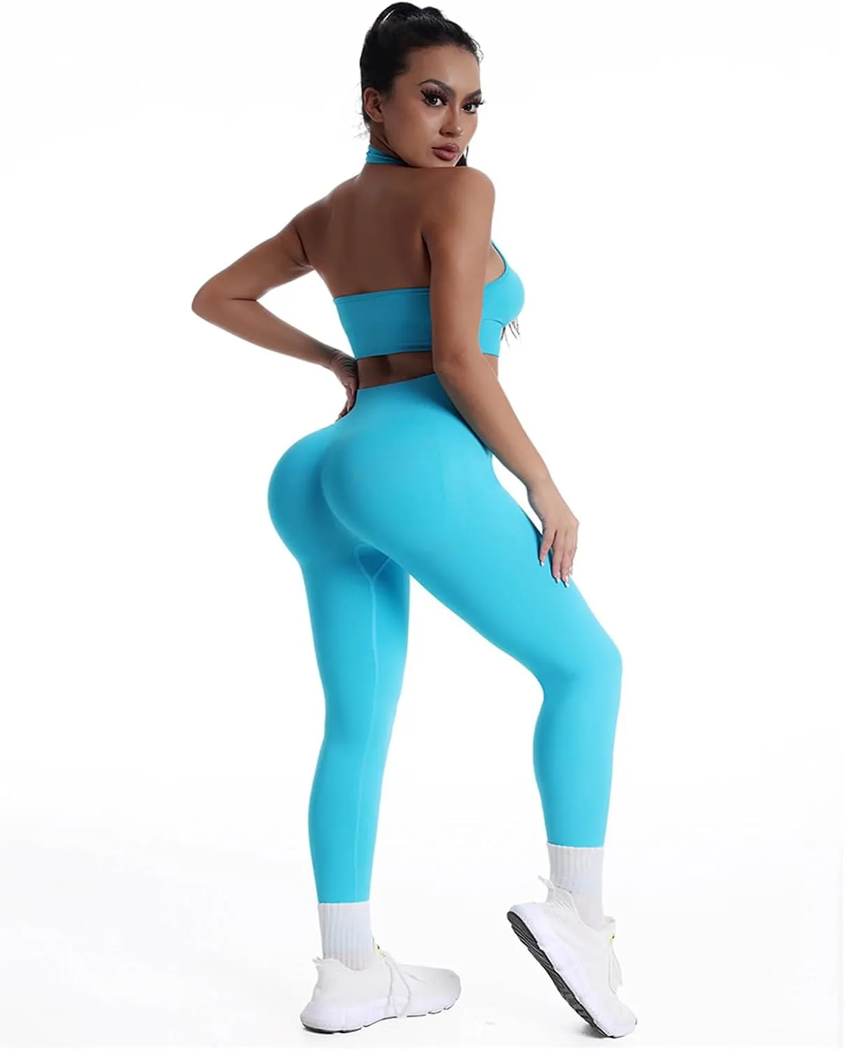 Wobbly Leggings, High Waisted Butt Lifting Side Pocket Shaping Training Leggings, High Waisted Pants