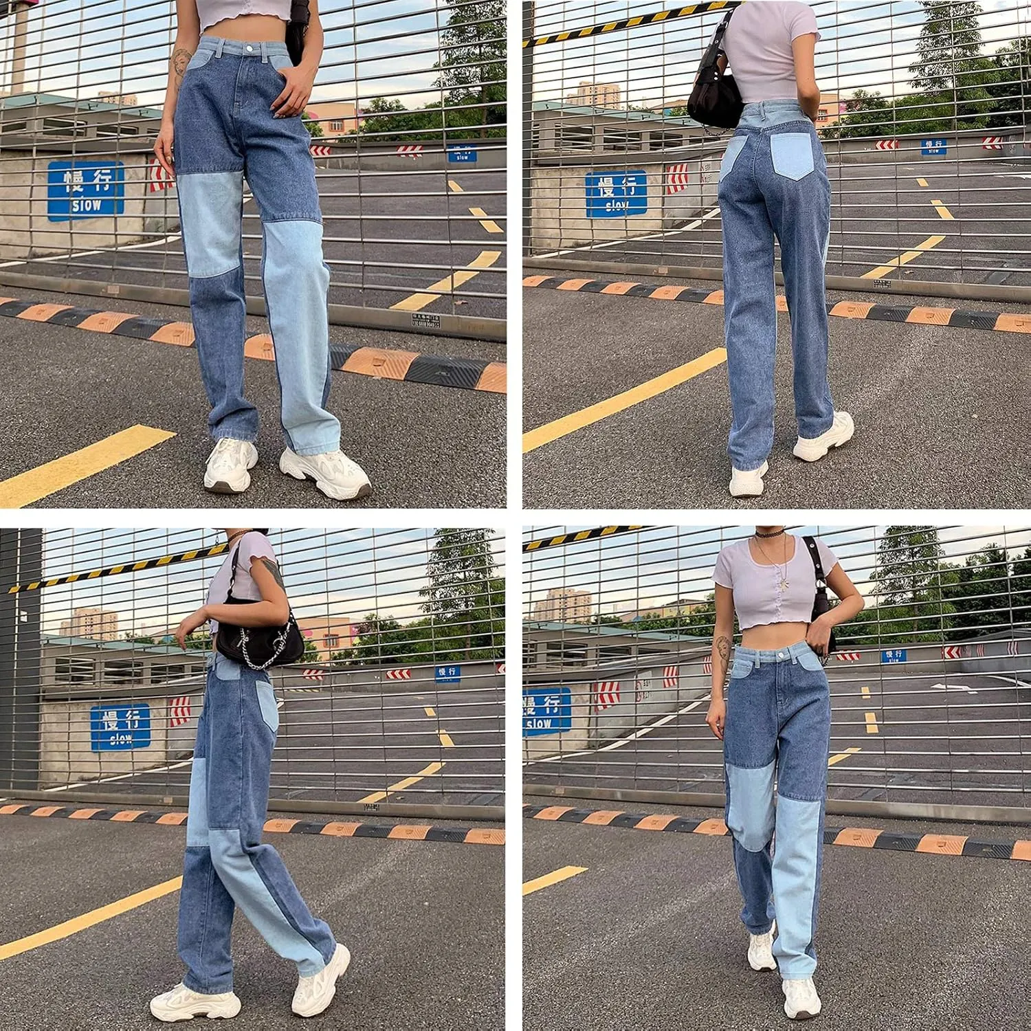 Women's Fashion Jeans Regular Relaxed Fit Straight Leg High Waisted Trendy Vintage Boyfriend Juniors Star Y2K Jeans